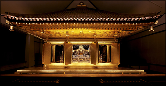 Złoty ołtarz w świątyni Chūsonji